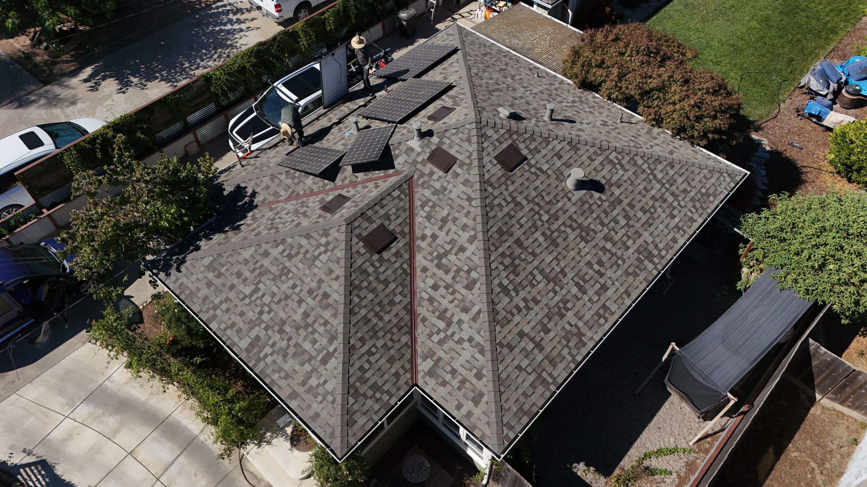 Completed Duration Cool shingle roofline Santa Cruz County